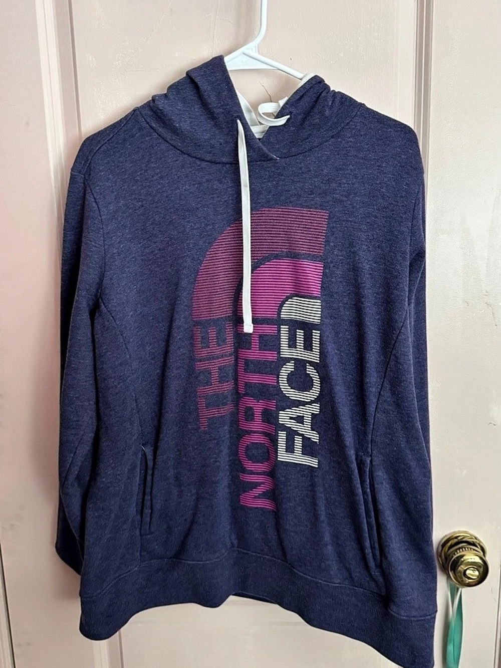 The North Face Graphic Hoodie Blue Size XL/TG